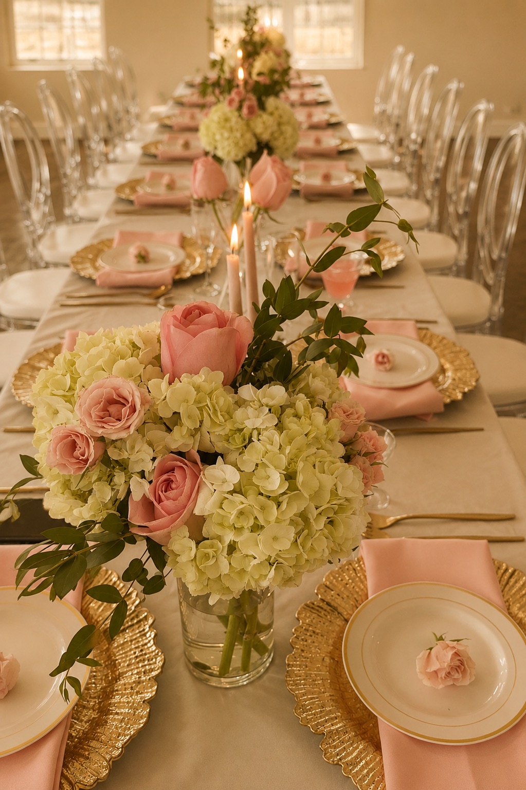 Thoughtfully styled event tablescape